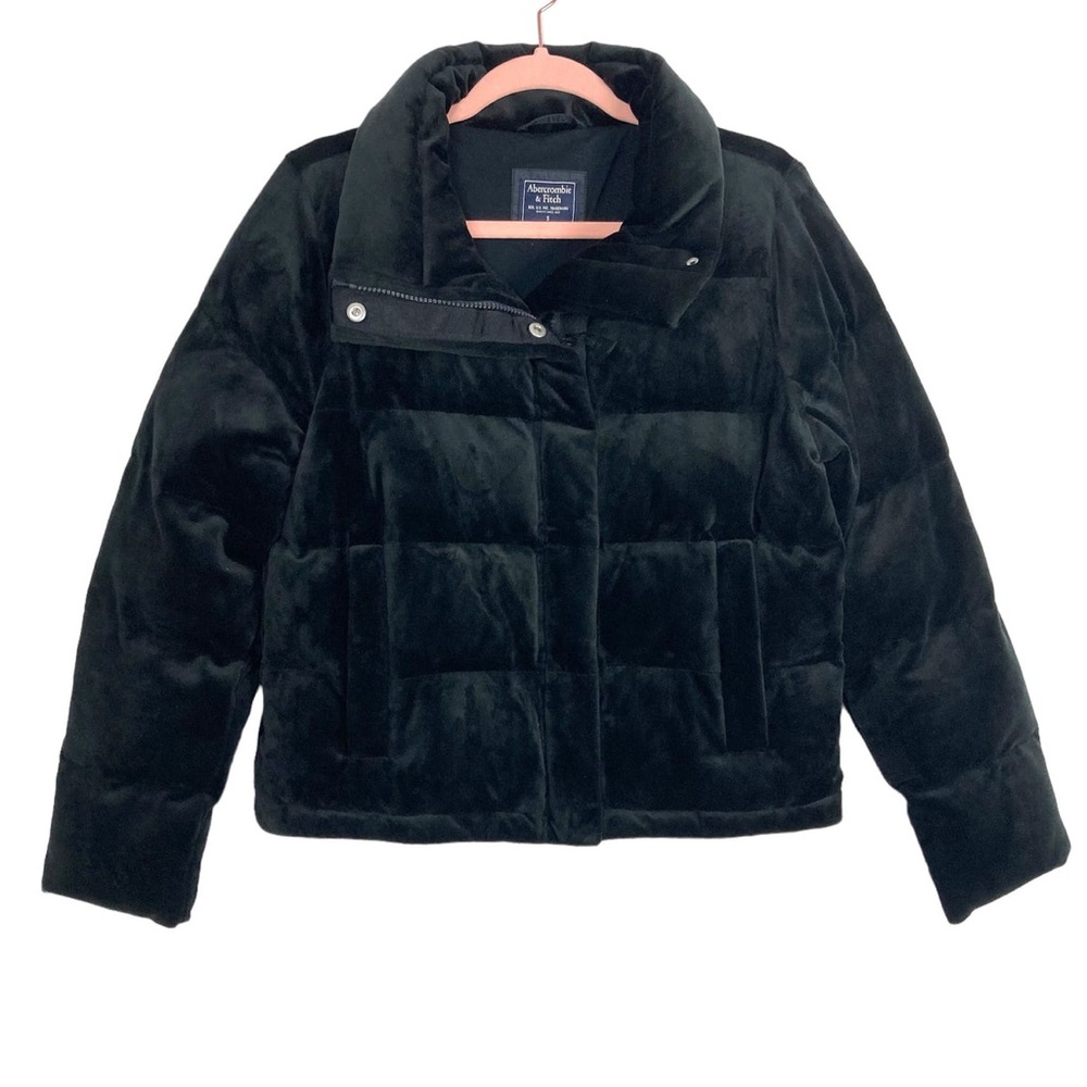 Abercrombie & Fitch Velvet Puffer Jacket